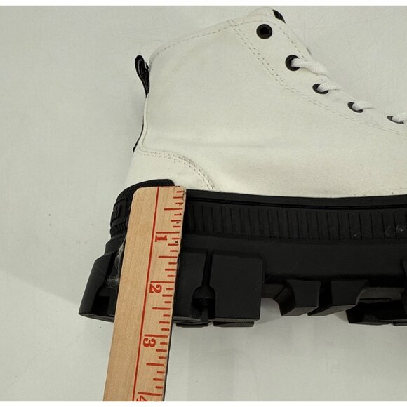 Palladium Womens Revolt Hi TX Sneakers Size 9 White Black Ankle Boot - Picture 11 of 13